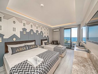 Aria Resort & Spa - Wohnbeispiel Doppelzimmer Meerblick (Zimmercodierungen DBM & DCM)