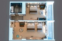 Eftalia Aqua Resort - Wohnbeispiel Familienzimmer Plan