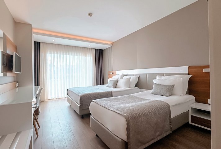 White City Resort - Wohnbeispiel Doppelzimmer seitl. Meerblick (Zimmercodierungen DBN, DCN & DBL)