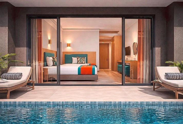 Nova Life Hotel - Modellbild Wohnbeispiel Doppelzimmer Swim-Up (Zimmercodierung DBQ)
