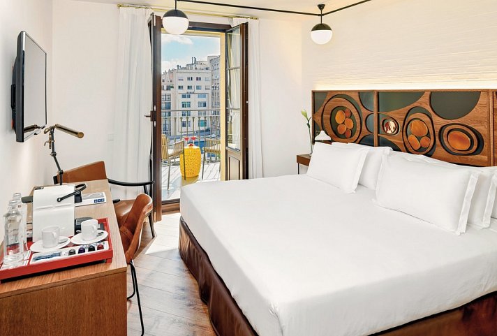 H10 Metropolitan - Wohnbeispiel Doppelzimmer Rambla Blick (Zimmercodierung DB1)