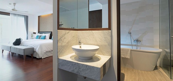 Loligo Resort Hua Hin - Wohnbeispiel Mini Suite Garden View Balcony (Zimmercodierung UBG)