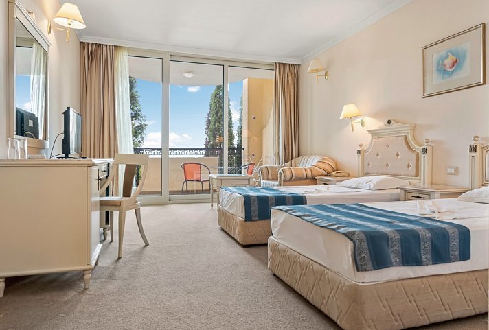 Duni Royal Resort Marina Palace - Wohnbeispiel Doppelzimmer Landblick (Zimmercodierungen DBL, DCL & DP1)