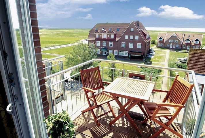 Seehof - Beispiel Balkon Doppelzimmer Komfort (Zimmercodierungen DF1 & DC2)