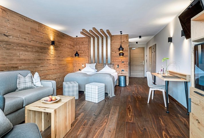 Aktiv- & Vitalhotel Erica - Wohnbeispiel Suite Dolomiten (Zimmercodierung WB1)