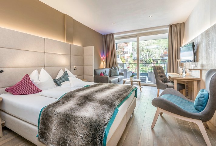 Stroblhof Active Family Spa Resort - Wohnbeispiel Doppelzimmer Seespitz (Zimmercodierung DB2)