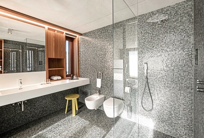 La Paula Apartments & Suites - Bad im Appartement Cortina (Zimmercodierung AB1)