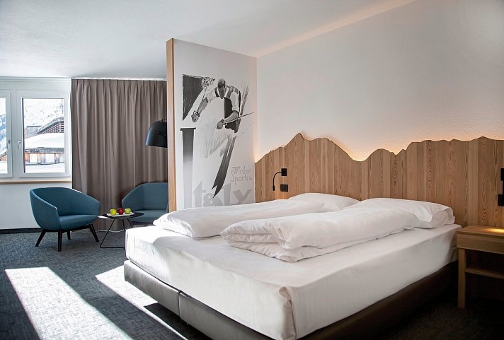 Blu Senales Family & Active Resort - Wohnbeispiel Doppelzimmer Superior Zirm (Zimmercodierungen DS1 & TS1)