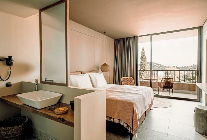 Cook's Club Corfu - Wohnbeispiel Doppelzimmer Höhere Etage Panoramablick (Zimmercodierung DBD/D1G)