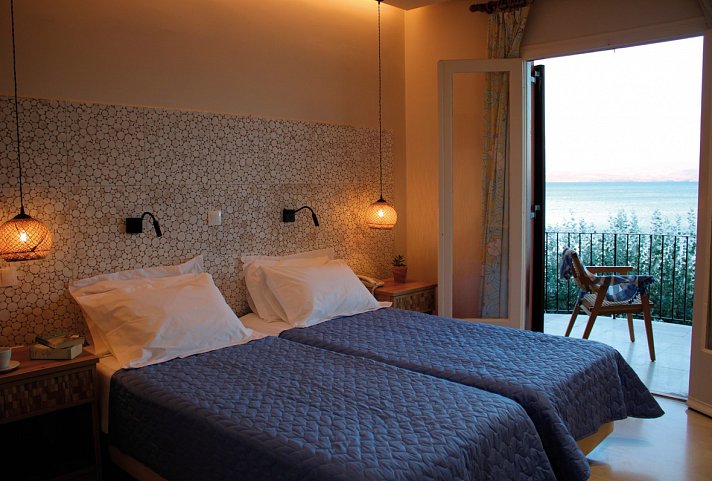 Dassia Beach Hotel - Wohnbeispiel Doppelzimmer Meerblick (Zimmercodierung DBM)