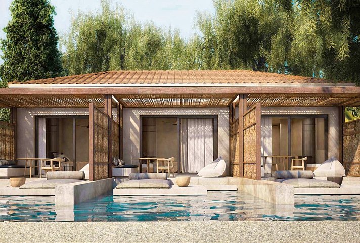 Hyatt Ziva Corfu - Wohnbeispiel Bungalow Meerblick (Zimmercodierung BBM)