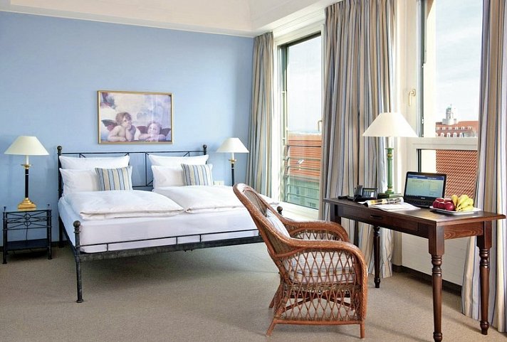 Hotel Elbflorenz Dresden - Wohnbeispiel Doppelzimmer Standard (Zimmercodierung DG1)