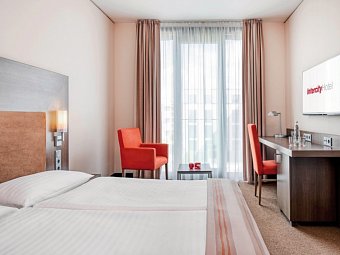 IntercityHotel Dresden - Wohnbeispiel Doppelzimmer Standard (Zimmercodierungen DG1 & DC1)