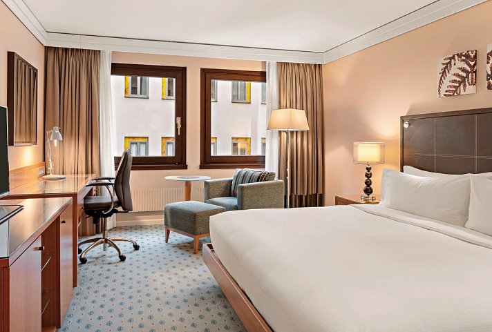 Hilton Dresden - Wohnbeispiel Doppelzimmer (Zimmercodierung DB1)