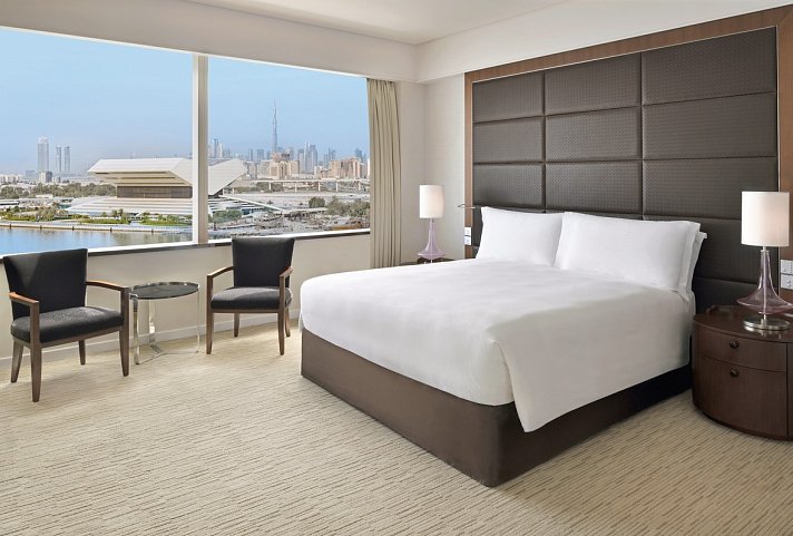 Crowne Plaza Dubai Festival City - Wohnbeispiel 1 King Bed Premium Waterfront (Zimmercodierungen WB1 & UP3)