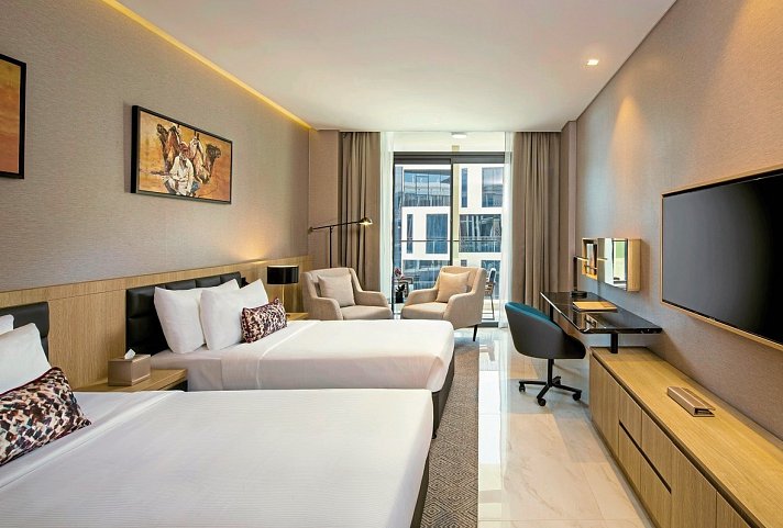 Millennium Place Mirdif - Wohnbeispiel Deluxe Room - Twin (Zimmercodierung UD1)