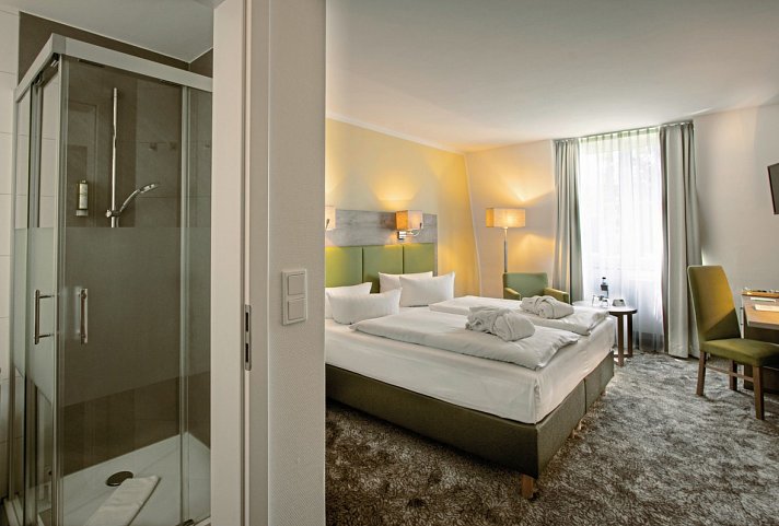 Berg & Spa Hotel Gabelbach - Wohnbeispiel Doppelzimmer Komfort (Zimmercodierungen DF1 & FB1)