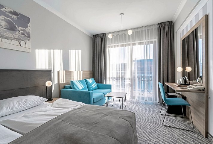 Leda Spa - Wohnbeispiel Doppelzimmer (Zimmercodierungen DP1, DB1, DB3, DX1 & DX2)