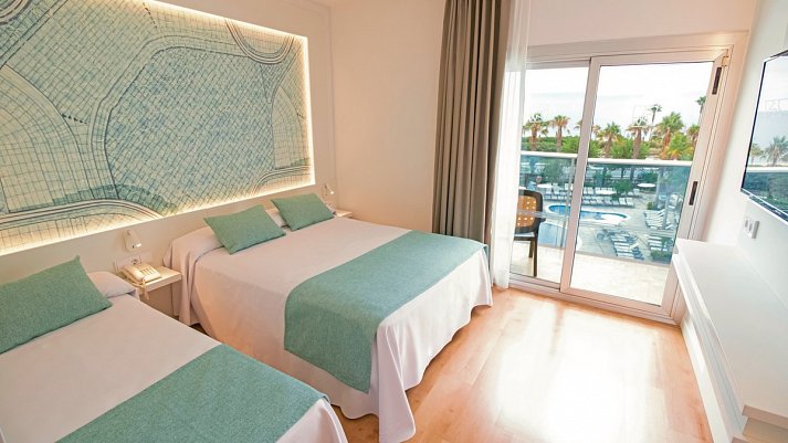 Golden Taurus Aquapark Resort - Wohnbeispiel Doppelzimmer Poolblick (Zimmercodierung DBP)