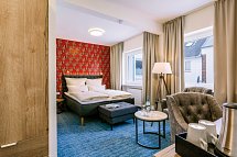 Hotel auf den Hummerklippen - Wohnbeispiel Doppelzimmer Inselseite (Zimmercodierungen DBL & D1L)