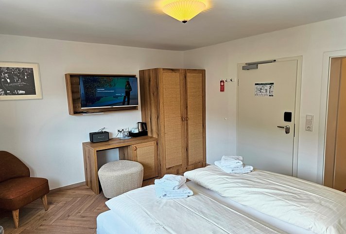 Hotel Klippenklang - Wohnbeispiel Doppelzimmer Landblick (Zimmercodierungen DBL & D1L)