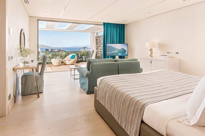 Elounda Beach Hotel & Villas - Wohnbeispiel Suite Deluxe Meerblick (Zimmercodierung WDM)