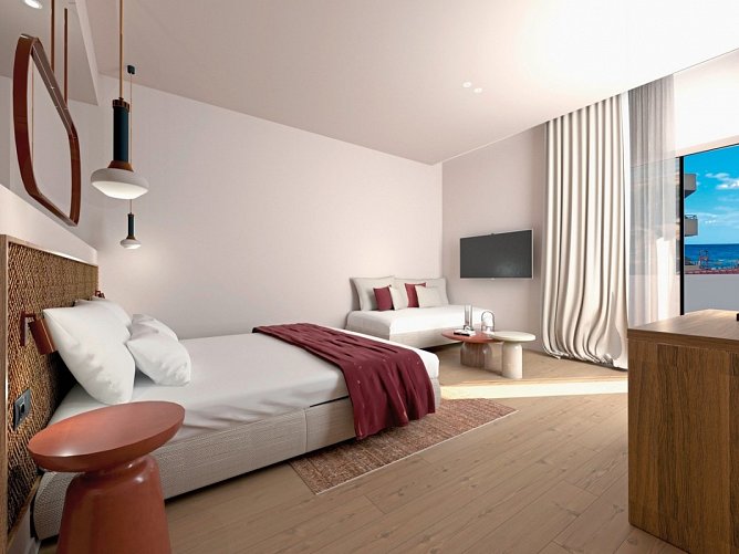 Neptuno Beach - Wohnbeispiel Juniorsuite seitl Meerblick (Zimmercodierung JBN)