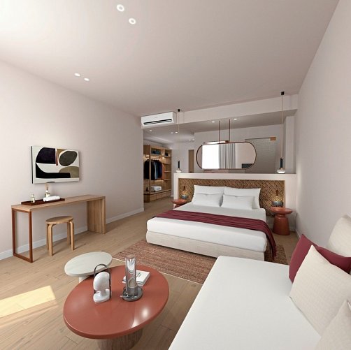 Neptuno Beach - Wohnbeispiel Juniorsuite seitl. Meerblick (Zimmercodierung JBN)