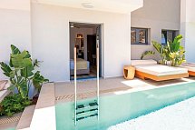 Sentido Kyknos Beach - Wohnbeispiel Suite Superior Swim Up Gemeinschaftspool (Zimmercodierung WSQ)