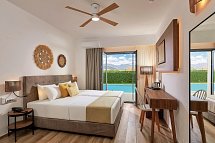 Sentido Kyknos Beach - Wohnbeispiel Doppelzimmer Superior Swim Up Gemeinschaftspool (Zimmercodierung DSQ)