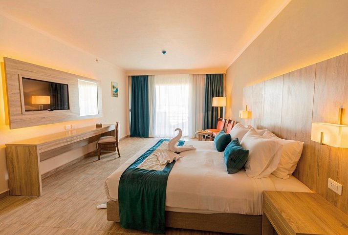 Seven Seas Jolie Bay - Wohnbeispiel Doppelzimmer Gartenblick/Poolblick (Zimmercodierungen DP1, DBG, DCG, DBP & DCP)