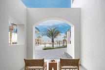 Serry Beach Resort - Beispiel Balkon Doppelzimmer Deluxe Poolblick Twin (Zimmercodierung UDP)