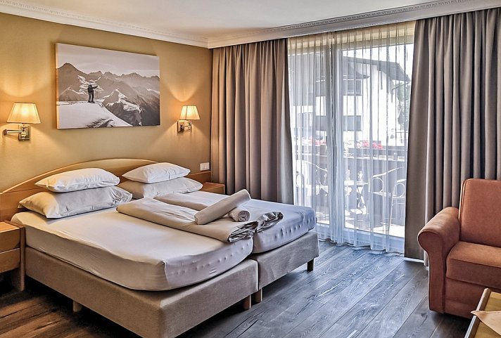 SCOL Sporthotel Zillertal - Wohnbeispiel Doppelzimmer Spieljoch (Zimmercodierung DF1)