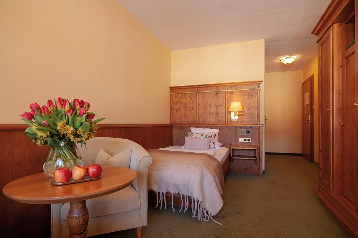 Hotel Sonnschein - Wohnbeispiel Einzelzimmer Komfort (Zimmercodierung EG1)