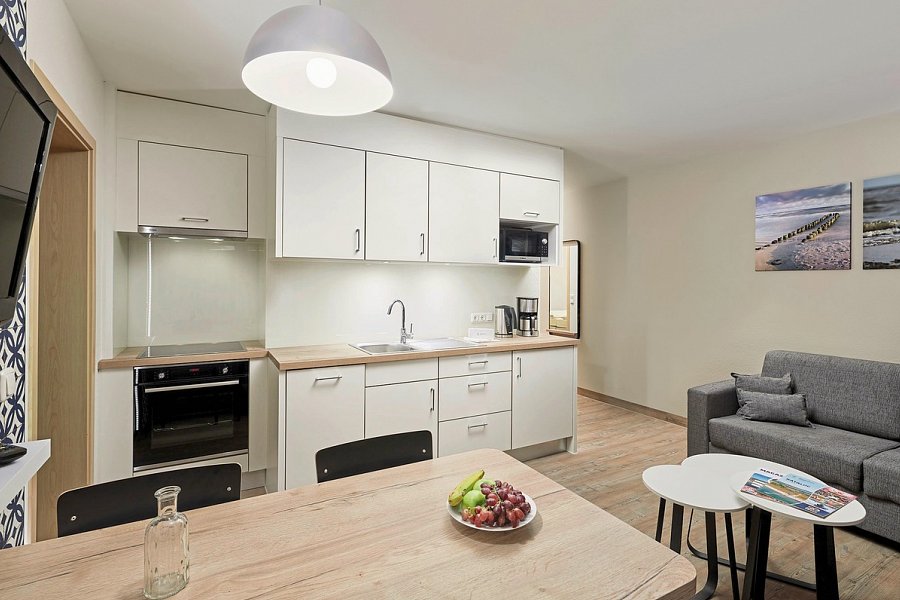 Ferien- und Freizeitpark Weissenhäuser Strand - Wohnbeispiel Luv und Lee 3 Raum Appartement 61 qm (Zimmercodierung OB1)