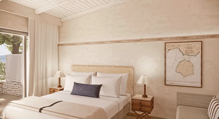 Makryammos Bungalows - Wohnbeispiel Doppelzimmer Deluxe (Zimmercodierung DD1)