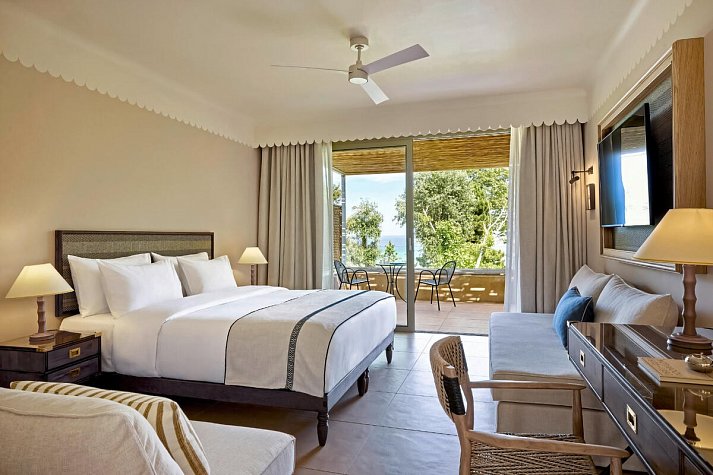 Makryammos Bungalows - Wohnbeispiel Deluxezimmer Plus (Zimmercodierung DD4)