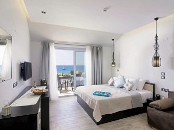 The Dome Luxury Hotel - Wohnbeispiel Doppelzimmer Meerblick (Zimmercodierung D1M)