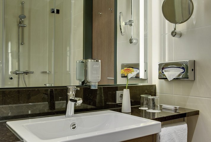 IntercityHotel Leipzig - Wohnbeispiel Doppelzimmer Standard (Zimmercodierungen DG1 & DC1)