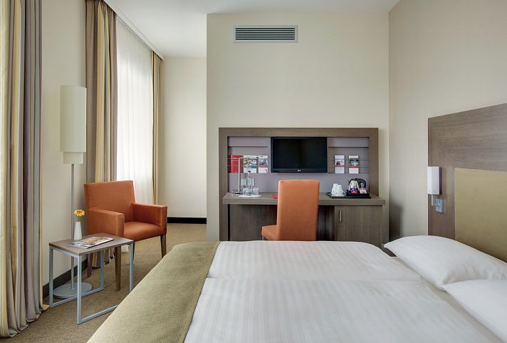 IntercityHotel Leipzig - Wohnbeispiel Doppelzimmer Standard (Zimmercodierungen DG1 & DC1)