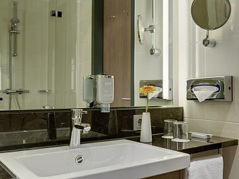 IntercityHotel Leipzig - Wohnbeispiel Doppelzimmer Standard (Zimmercodierungen DG1 & DC1)