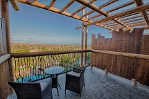 Lopesan Baobab Resort - Beispiel Balkon DZ Pool- od.Gartenblick (Zimmercodierungen DB1 & DC2)