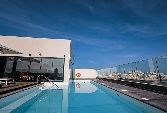 Hotel Verdi Gzira Promenade - Wohnbsp. Doppelzimmer Deluxe Grand Meerblick (Zimmercodierung DDM)
