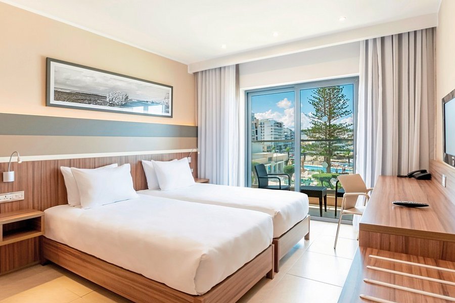 DoubleTree by Hilton Malta - Wohnbeispiel Doppelzimmer Twin Guest Room mit Meerblick (Zimmercodierung D3M)