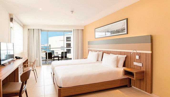 DoubleTree by Hilton Malta - Wohnbeispiel Doppelzimmer Deluxe (Zimmercodierungen DD1 & DD3)