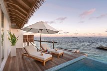 Bandos Maldives - Wohnbeispiel Sunset Water Villa with Pool (Zimmercodierung VX1)