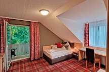 Ringhotel Sonneck - Wohnbeispiel Einzelzimmer Balkon (Zimmercodierung EB2)