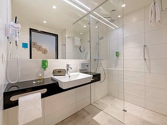 ibis Styles Bad Reichenhall - Wohnbeispiel Bad Doppelzimmer Komfort (Zimmercodierung DF1)