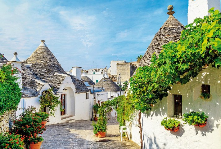 Facettenreiches Italien - Amalfi, Apulien & Kalabrien - Trulli in Alberobello