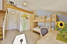 Sonnenhotel Bayerischer Hof - Wohnbeispiel Familienzimmer Standard Galerie (Zimmercodierung FG1)
